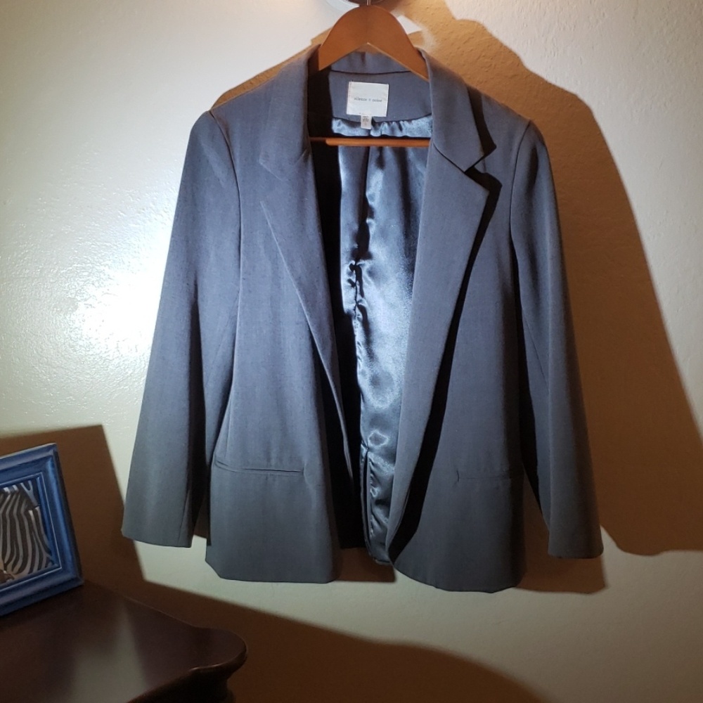 UO Gray Open-front Blazer